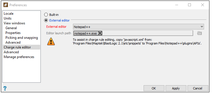Edit Charge Rule