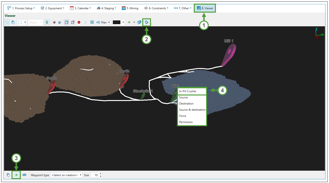 Waypoint Point Using the Waypoint Editor