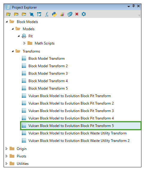 Evolution Block Importing a Block Model
