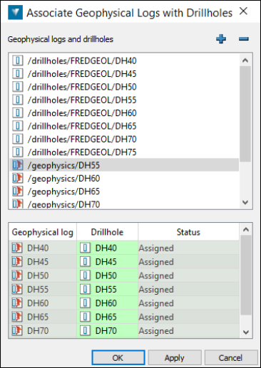 Menu_Drillhole_associate_geophysical_log_panel_with_data_E4