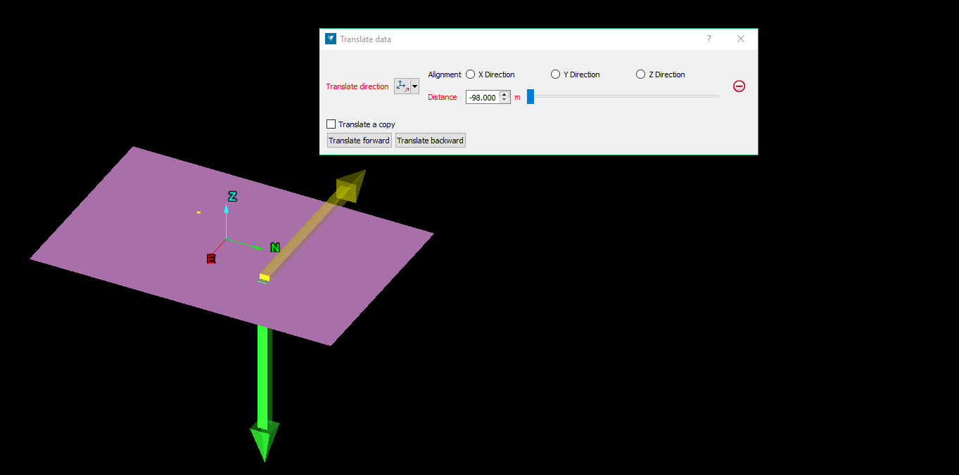Axis aligned and distance