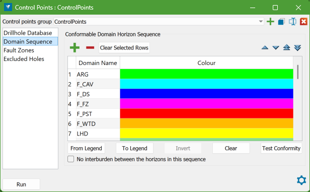 Create Control Points