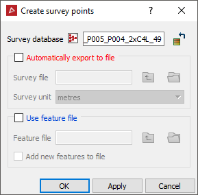 Survey points