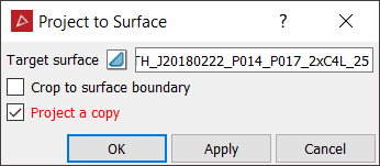Project to surface