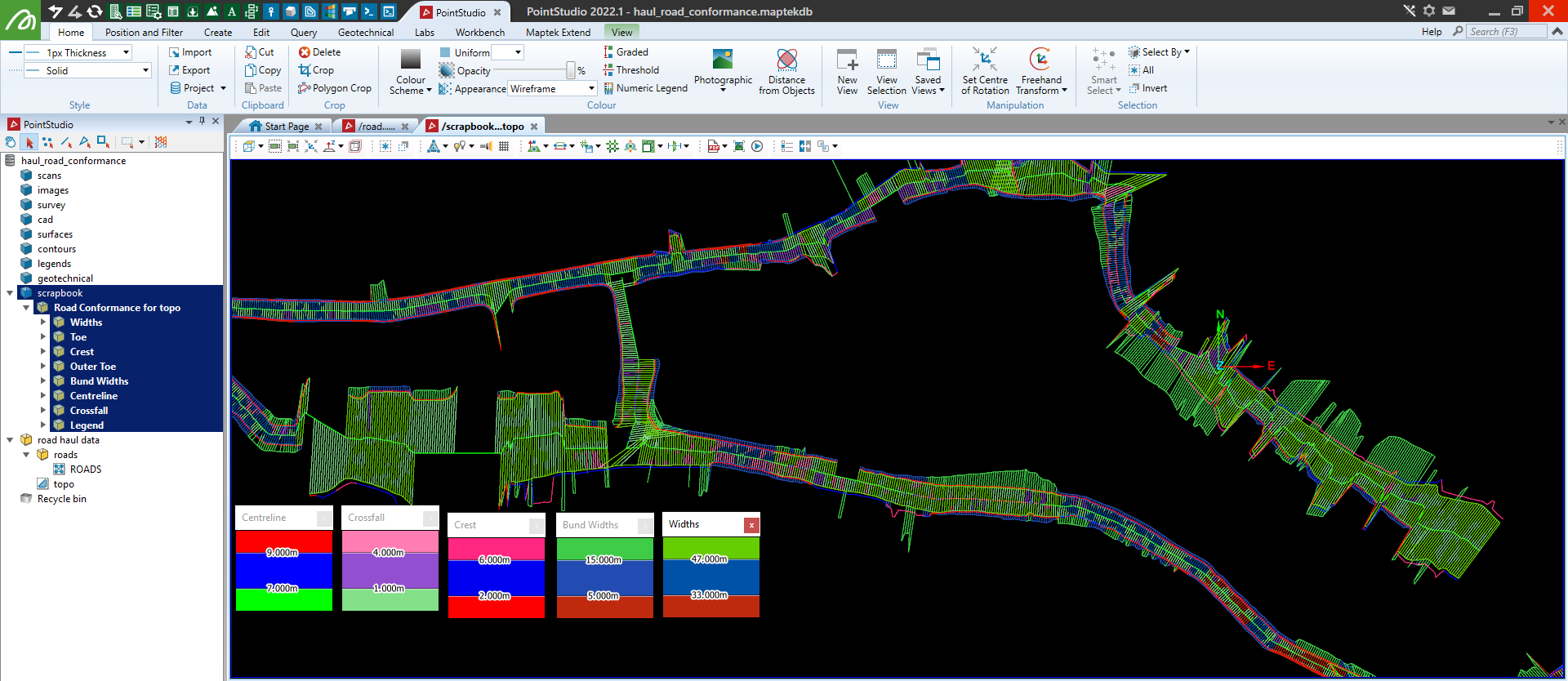 Road Analysis Graphics Haul Road Analysis