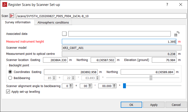 By Scanner Set-up