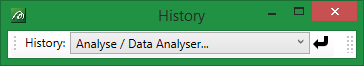 Vulcan : Toolbars : History Toolbar