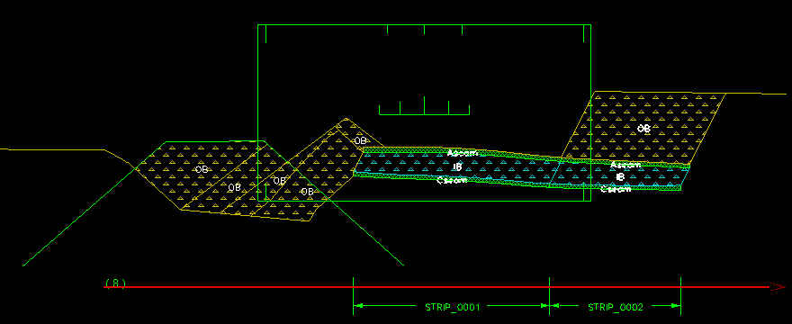 Vulcan : Dragline : Move Blocks : Area Cut & Fill