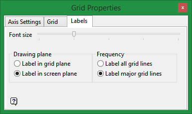 Vulcan : Toolbars : Window : Grid Properties Toolbar
