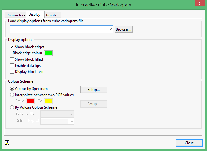 Vulcan Block Rotation Vulcan : Block : Variography : Cube Interactive