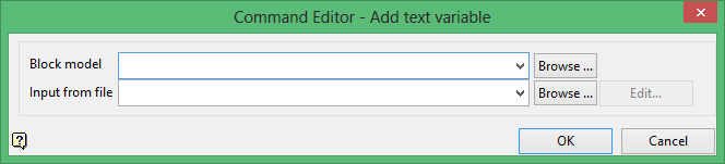 Vulcan : Block : Manipulation : Command Editor : Add text variable