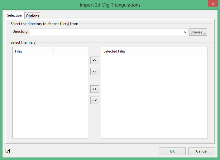 Dig File Format Vulcan : File : Import : Triangulations 3d Dig