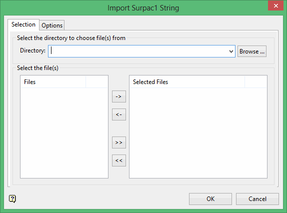 Vulcan : File : Import : Import Surpac Data