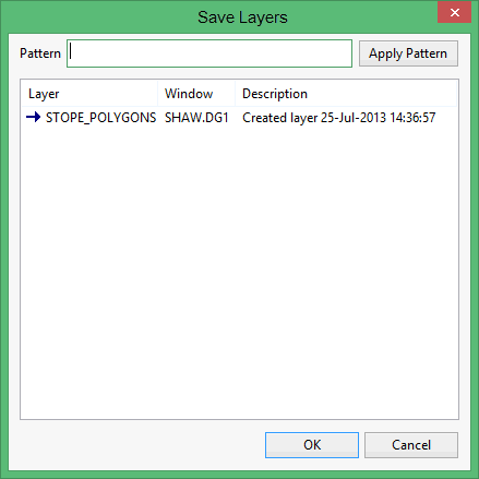 Vulcan : File : Save Layer