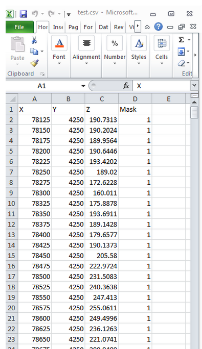 Vulcan : File : Import : Import ASCII Data