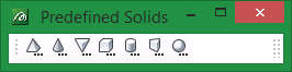 Vulcan : Toolbars : Predefined Solids Toolbar