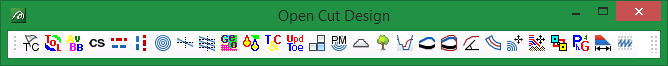 Vulcan : Toolbars : Open Cut Design Toolbar