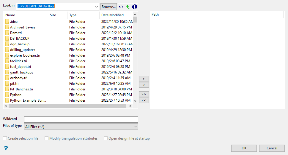 Open V64 File Vulcan : File : Open