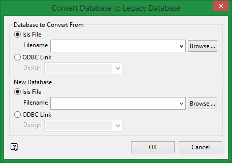 Isis : Utilities : ConvertDatabaseToLegacy