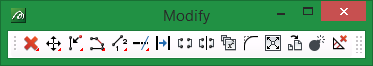 Vulcan : Toolbars : Modify Toolbar