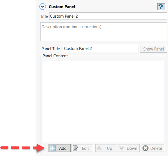 Custom Panel